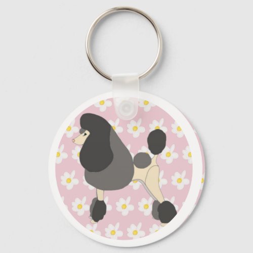 Show Poodle Keychain