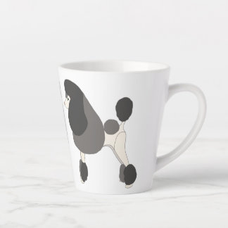 Show Poodle Latte Mug