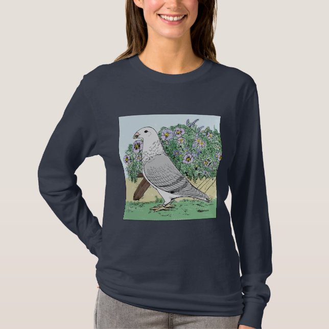 Show Racer and Flowers Color T-Shirt (Front)