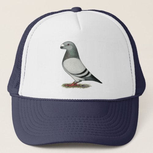 Show Racer Blue Bar Pigeon Trucker Hat