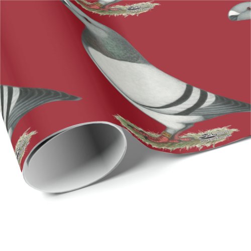 Show Racer Blue Bar Pigeon Wrapping Paper