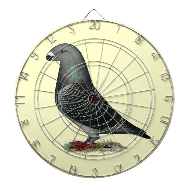 Show Racer Dark Check Dart Board (Front)