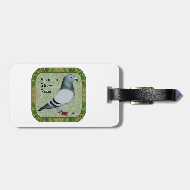Show Racer Framed Luggage Tag (Back Horizontal)
