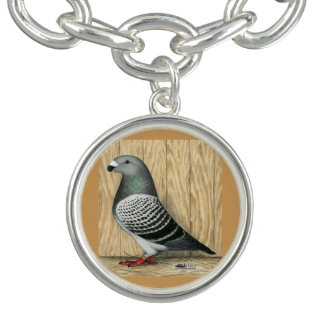 Show Racer Medium Checker Charm Bracelet