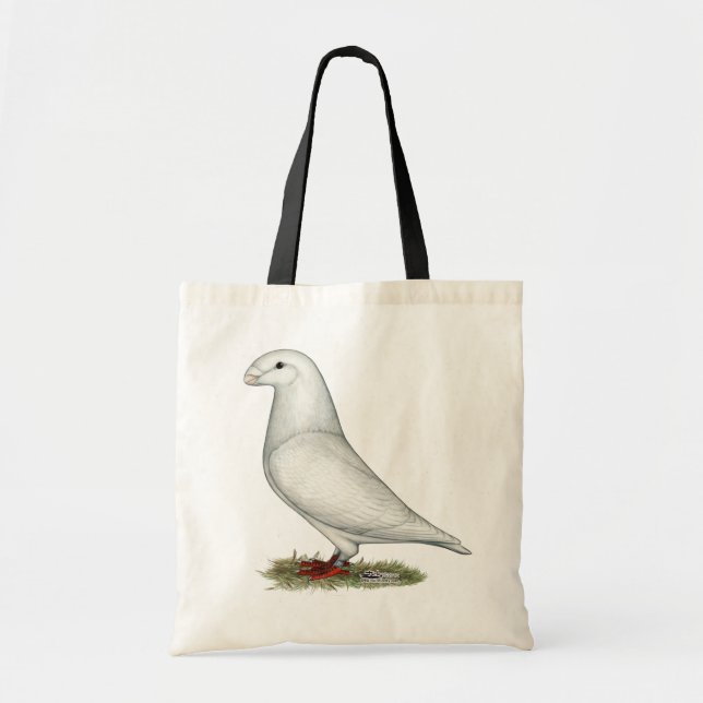 Show Racer White Tote Bag (Front)