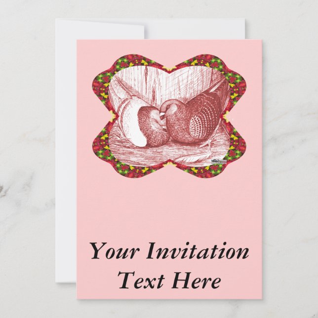 Show Racers In Red Invitation (Front)