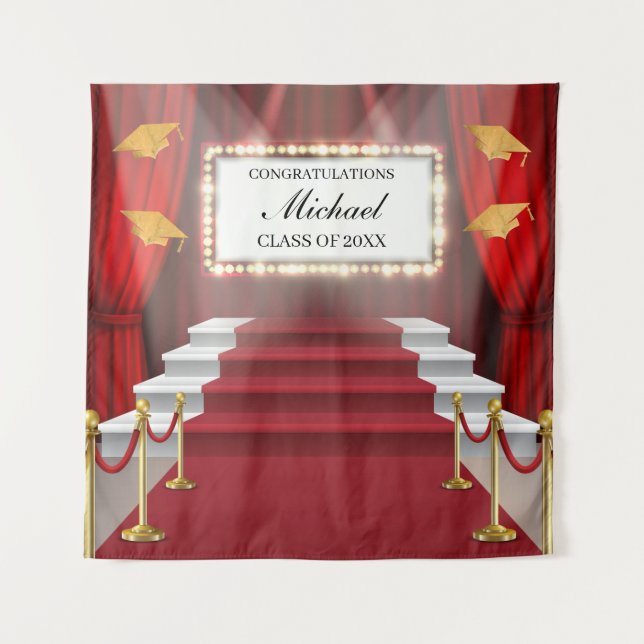  Show Red Carpet  Graduation Backdrop banner (Front)