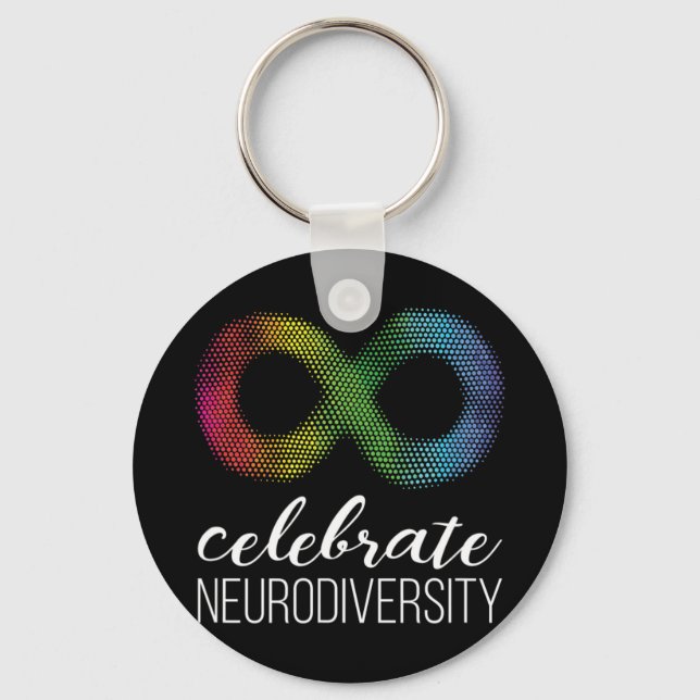 Show support for Autism and it's acceptance with t Keychain (Front)