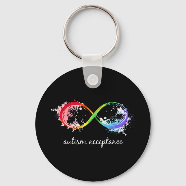 Show support for Autism and its acceptance with th Keychain (Front)