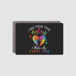 Show support to your loved ones and spread awarene car magnet