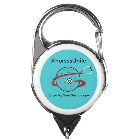 Show them your badge! badge holder (Carabiner Front)