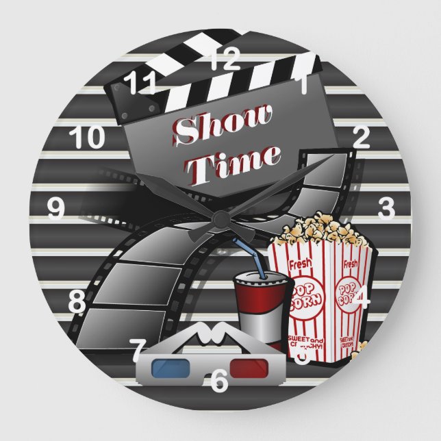 Show Time Movie Theater Large Clock (Front)