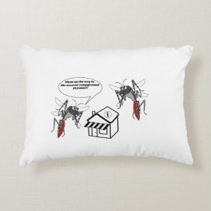 Show us to the nearest campsite please. accent pillow