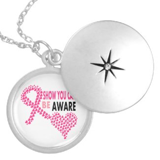Show You Care Be Aware Breast Cancer Awareness Locket