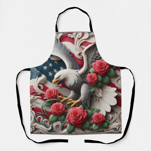 Show Your American Pride in the Kitchen! Apron (Front)