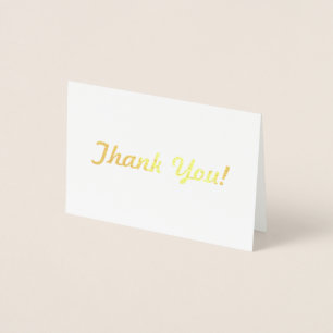 Show Your appreciation with a beautiful Thank You! Foil Card