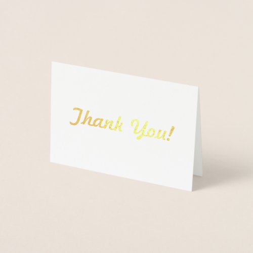 Show Your appreciation with a beautiful Thank You Foil Card