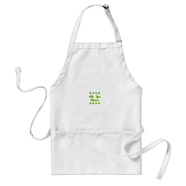Show Your Christmas jGibney The MUSEUM Zazzle Gift Adult Apron (Front)