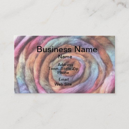 Customizable Show Your Colors Fiber Business Card