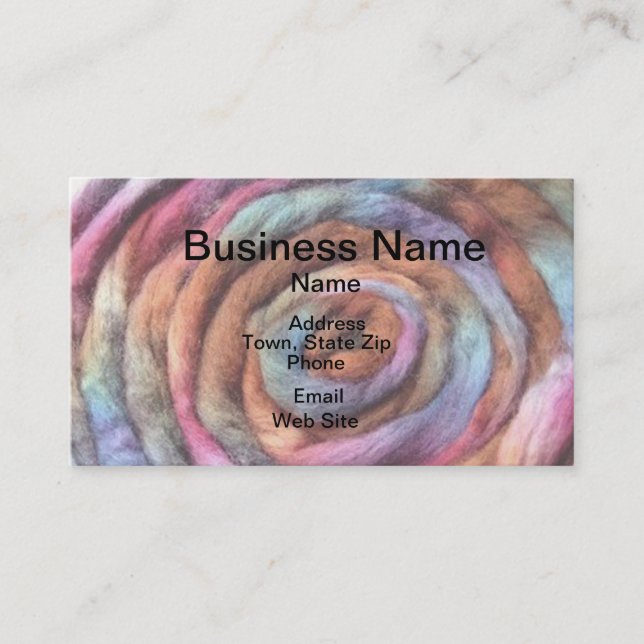 Show Your Colors Fiber Business Card (Front)