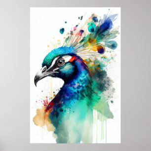 Show Your Colors - Peacock Poster Print