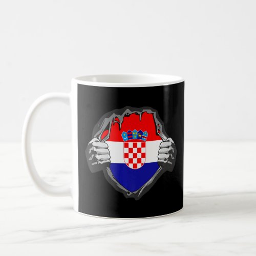 Show your Croatian heart Croatia Hrvatska Premium  Coffee Mug