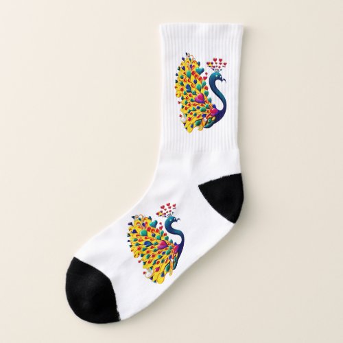 Show Your Feathers _ Peacock All_Over_Print Socks