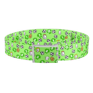 Show your football team's colours - green shirts belt