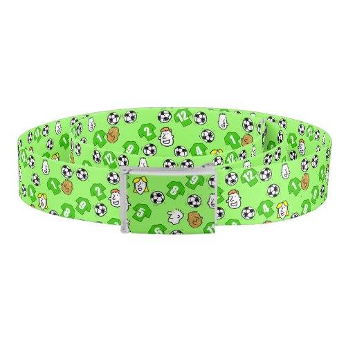 Show your football teams colours _ green shirts belt