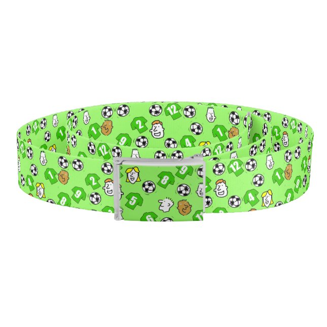 Show your football team's colours - green shirts belt (Coil)