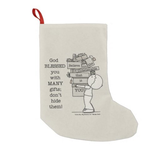 Show Your Gifts Small Christmas Stocking