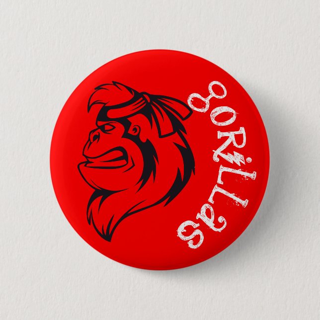 Show Your Gorilla Pride with a Button (Front)
