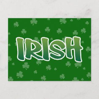 Show your IRISH colors Postcard