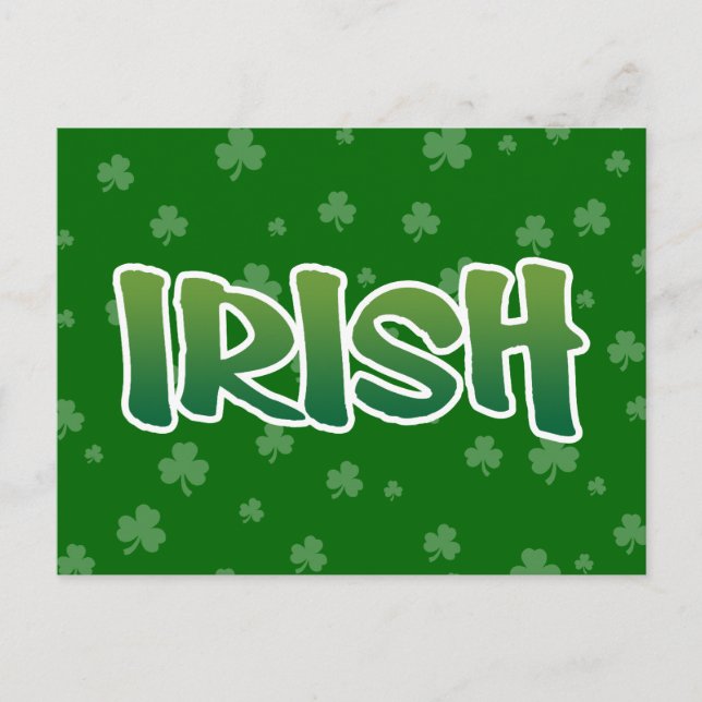 Show your IRISH colors Postcard (Front)