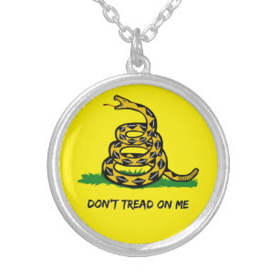 Show your love of freedom silver plated necklace