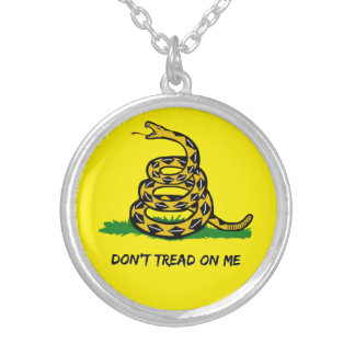 Show your love of freedom silver plated necklace