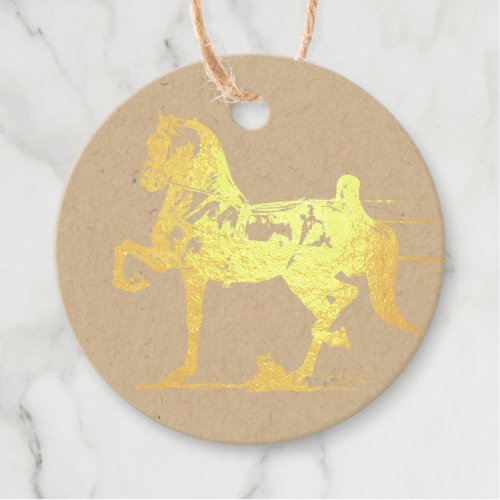 Show Your Pony foil gift tag