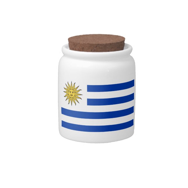 Show your pride in Uruguay! Candy Jar (Front)