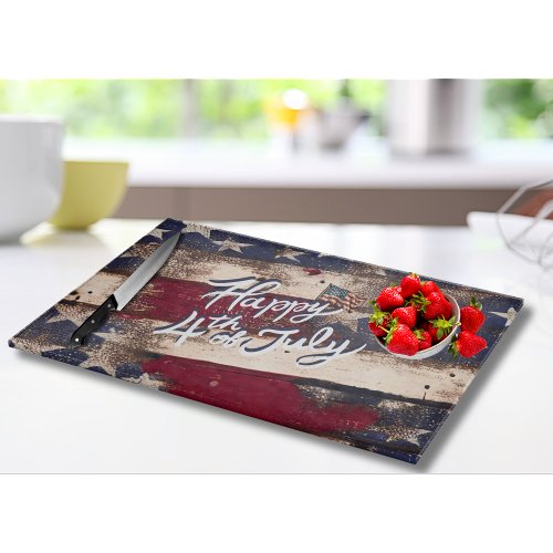 Show Your Stars  Stripes Style 4th of July  Cutting Board