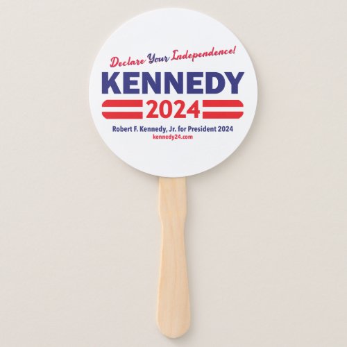 Show your support for Kennedy for President Hand Fan