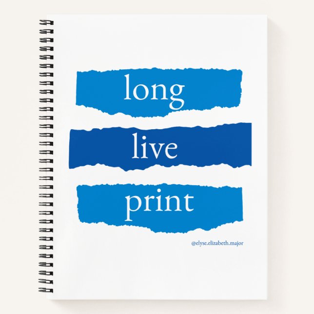 show your support for the tangible every day! notebook (Front)
