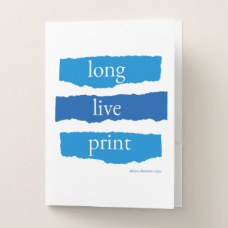 show your support for the tangible every day! pocket folder