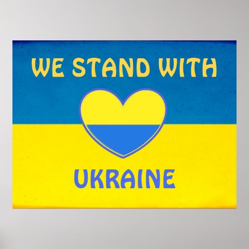 Show your Support for Ukraine with this Poster