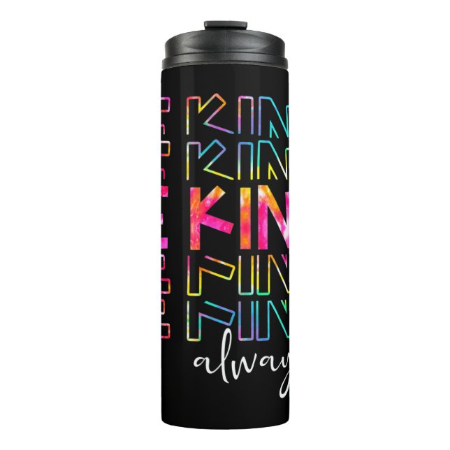 Show your support for Unity and Humanity. be human Thermal Tumbler (Front)