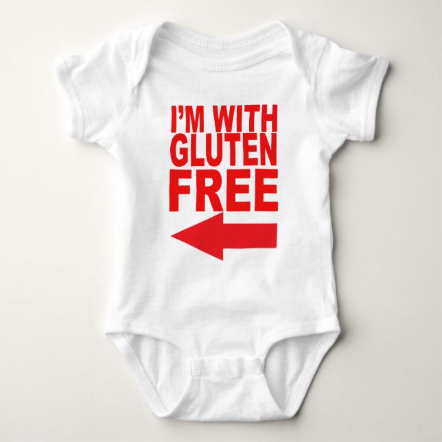Show your support for your Gluten-Free loved one! Baby Bodysuit (Front)