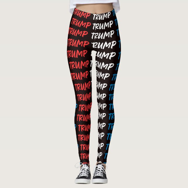 Show Your Support: Trump Colors Leggings (Front)