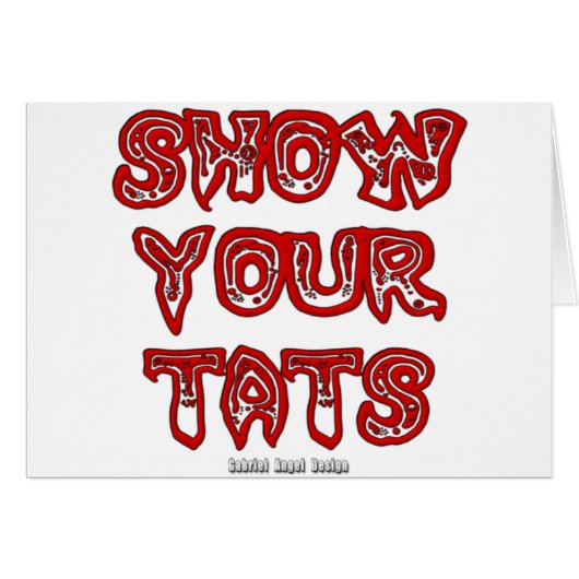 Show Your Tats Cards (Front Horizontal)