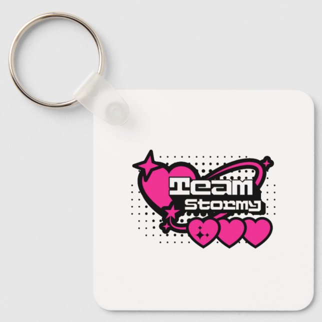 Show Your Team Spirit with Team Stormy - tee gift  Keychain (Front)