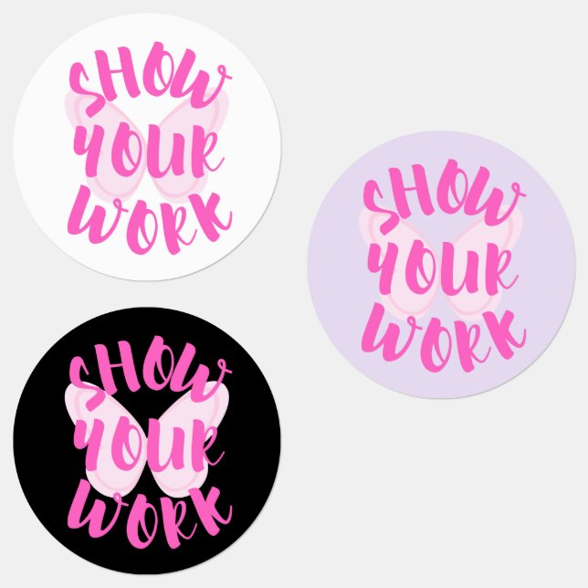 Show Your Work Labels (Group)