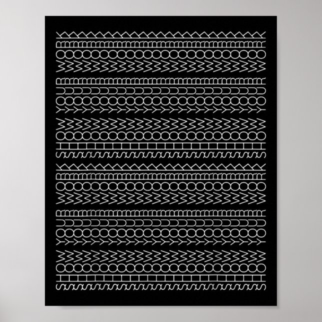 Show Your Work Math Teacher Hidden Message Mathema Poster (Front)